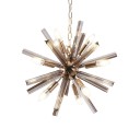 Loft Industry Modern - Chrome Sun Spikes Chandelier